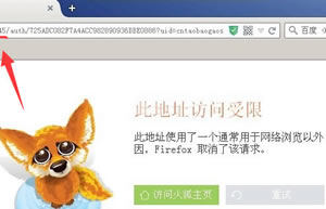 火狐浏览器浏览网址时提示"此地址访问受限"如何处理?要浏览该网址如何做
