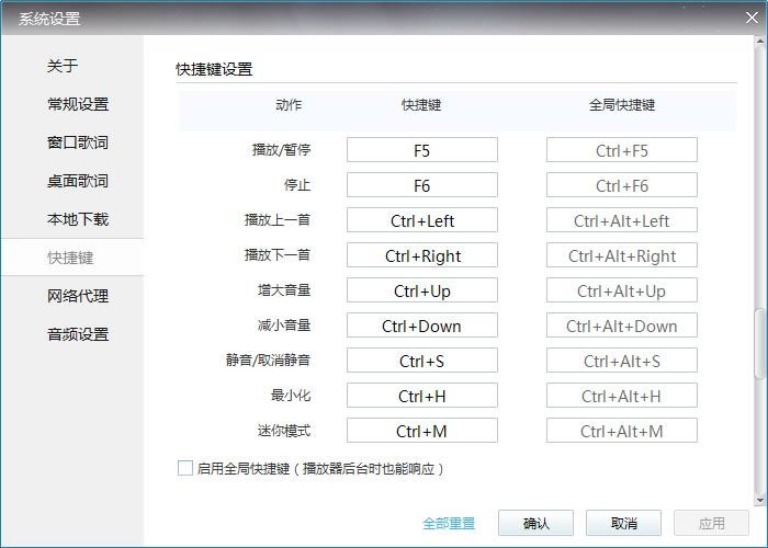 如何自定义设置酷我音乐快捷键,酷我音乐自定义快捷键的设置方法