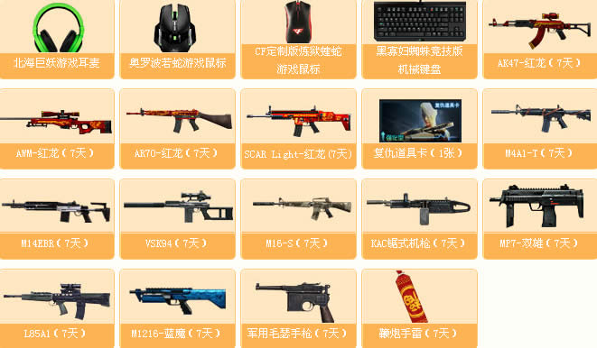 CF火线时间活动 进行3局游戏抽奖送AWM-红龙等网址
