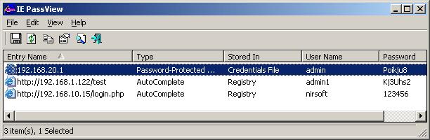 IE PassViewȡ¼IEڵ 