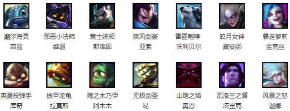 lol周免英雄