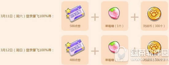 qq飞车3月11日12日活动 10887点券+温润尔雅套装+6倍欢度植树周2