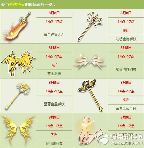 qq飞车贺8.8立秋节活动 金秋特卖专场爽个够3