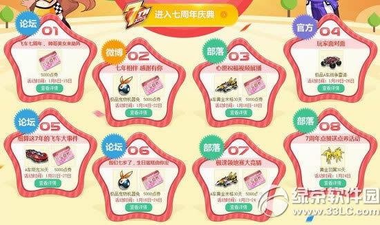 qq飞车部落论坛大联欢活动网址 庆qq飞车7周年送好礼2