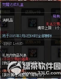 dnf目标Lv60活动 目标角色升级送好礼8