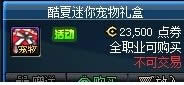 dnf酷夏迷你宠物礼盒多少钱 酷夏迷你宠物礼盒有什么1