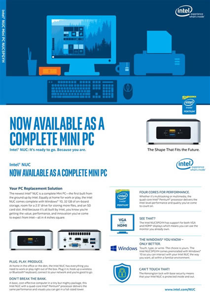 Intel悄然推出新款NUC迷你机