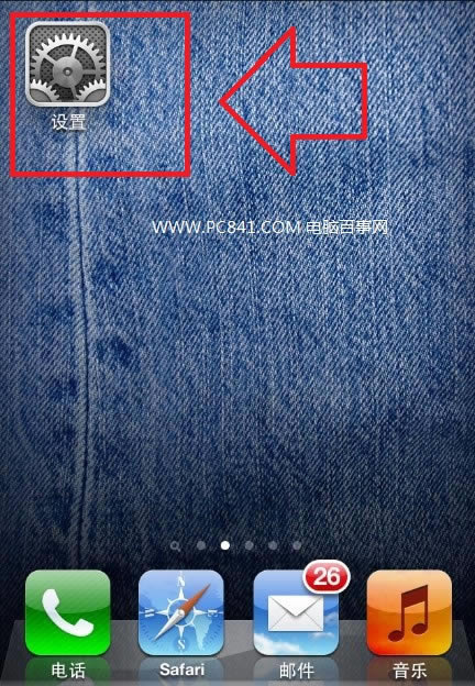 进入iPhone设置