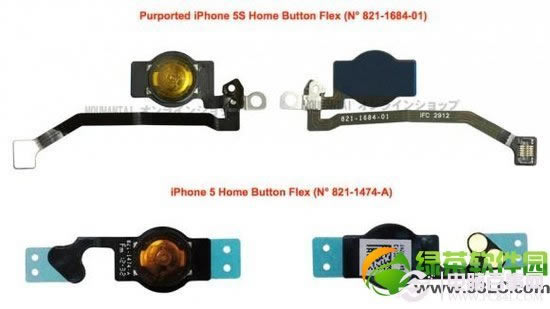iPhone5S零部件曝光:将会集成指纹识别功能1