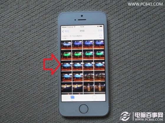 点击选择需要删除的照片
