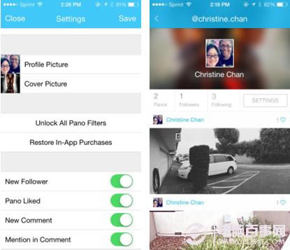 PanoPerfect iOS 7风格全景照片分享应用