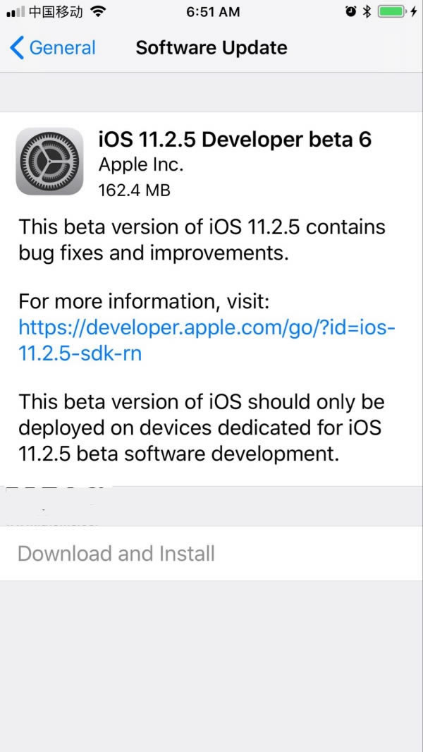 iOS11.2.5 beta6ô iOS11.2.5 beta6