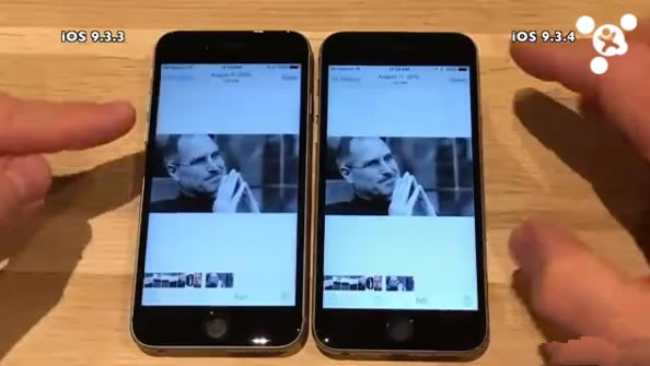 iPhone 5S/6/6SiOS 9.3.4ٶȶԱiOS9.3.3Ƶ