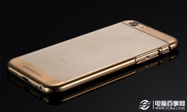 金色iPhone6透明边框保护壳图片