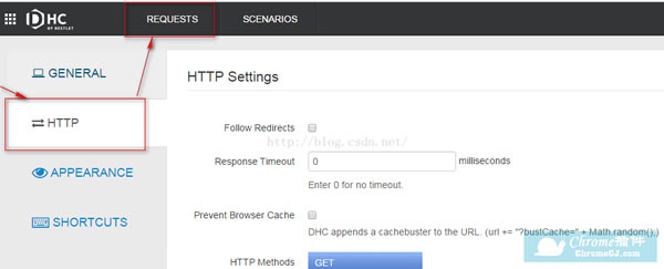 chromeREST/HTTP API ClientDHC4