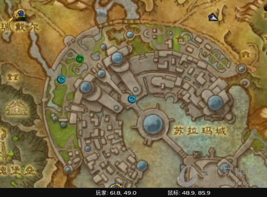 魔兽世界苏拉玛地图
