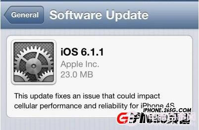iPhone4S升级iOS6.1.1固件指南