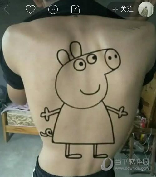 快手小猪佩奇纹身