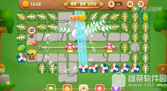 保卫萝卜3公园55关金萝卜视频 保卫萝卜3公园第55布阵技巧3