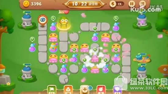 保卫萝卜3公园43怎么过 保卫萝卜3公园第43关道具全清攻略2