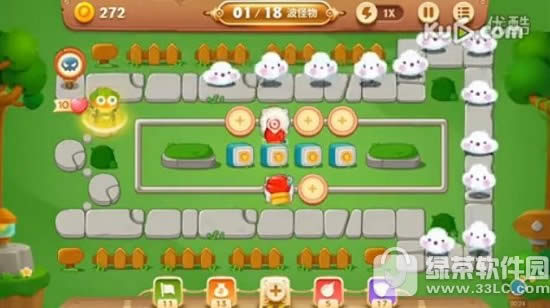 保卫萝卜3公园14怎么过 公园第14关通关视频1