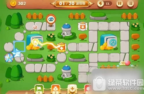 保卫萝卜3公园18金萝卜视频 保卫萝卜3第18关道具全清攻略1