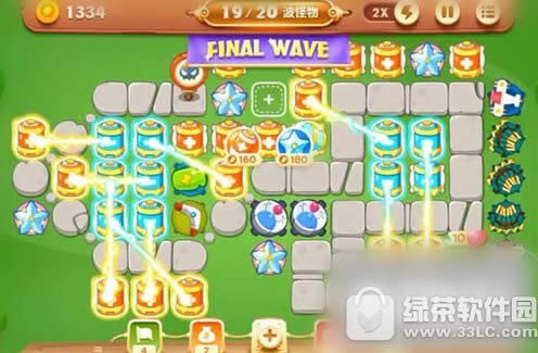 保卫萝卜3公园18金萝卜视频 保卫萝卜3第18关道具全清攻略4