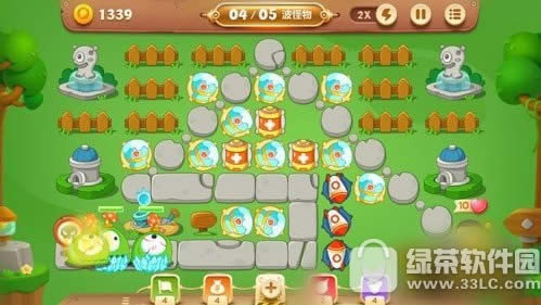保卫萝卜3公园5金萝卜视频 保卫萝卜3公园第5关道具全清攻略2