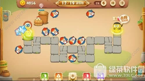 保卫萝卜3集市8怎么过 保卫萝卜3集市第8金萝卜通关攻略6
