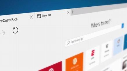 Windows10 Edge浏览器将设百度为默认搜索引擎